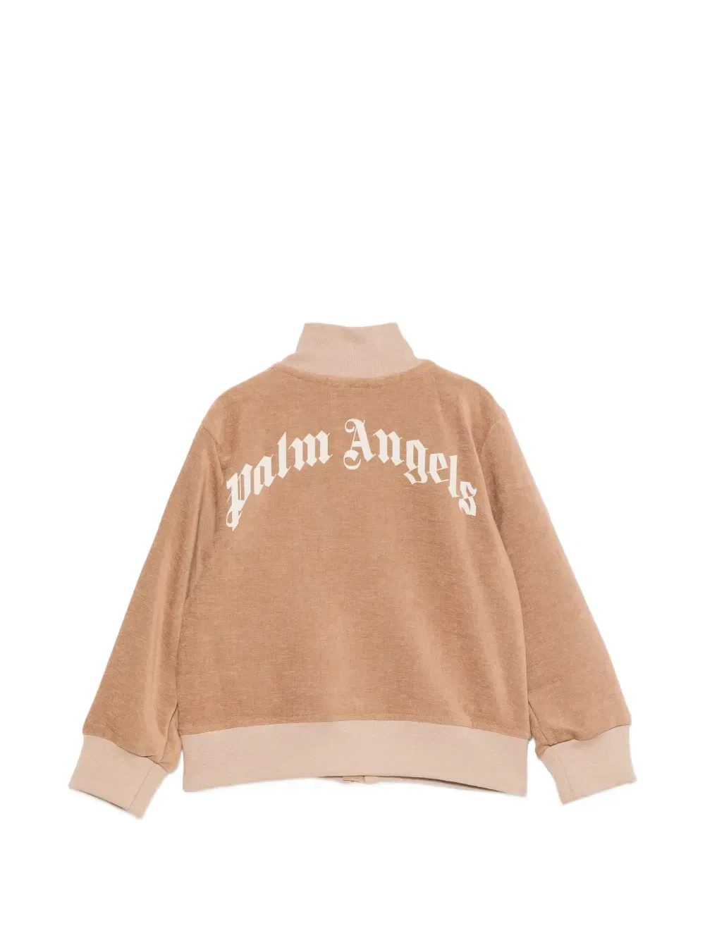 Куртка с логотипом и полосками по бокам Palm Angels Kids, бежевый — фото 2