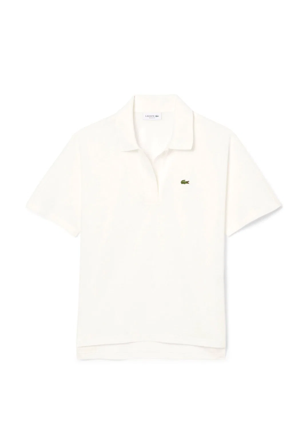 Футболка поло Lacoste Relaxed Fit, кремовый — фото 4