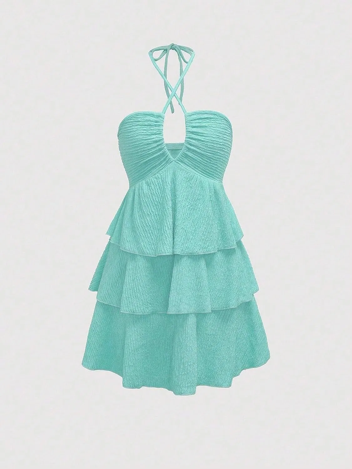 Женское повседневное платье с открытой спиной Cami Dress, Mint Green — фото 3