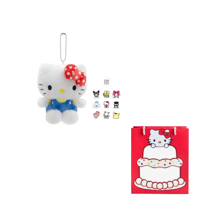 

Sanrio Подвеска Hello Kitty с кроличьей шерстью Унисекс, Polka Dot Collection Pendant Hello Kitty-Blue