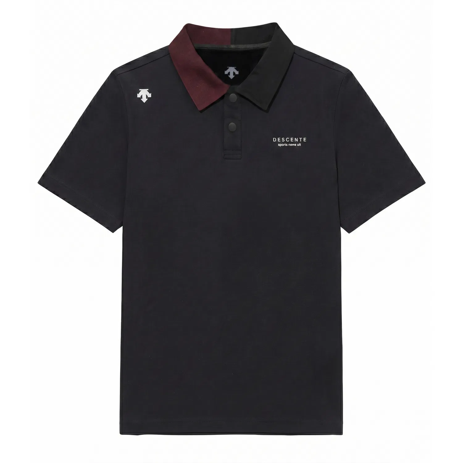 Детская футболка с круглым вырезом прямого кроя Black DESCENTE, Black