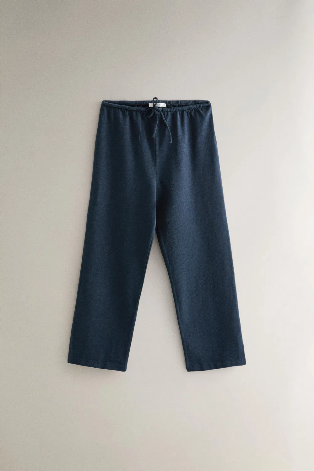 Хлопковые брюки капри ZARA, Indigo