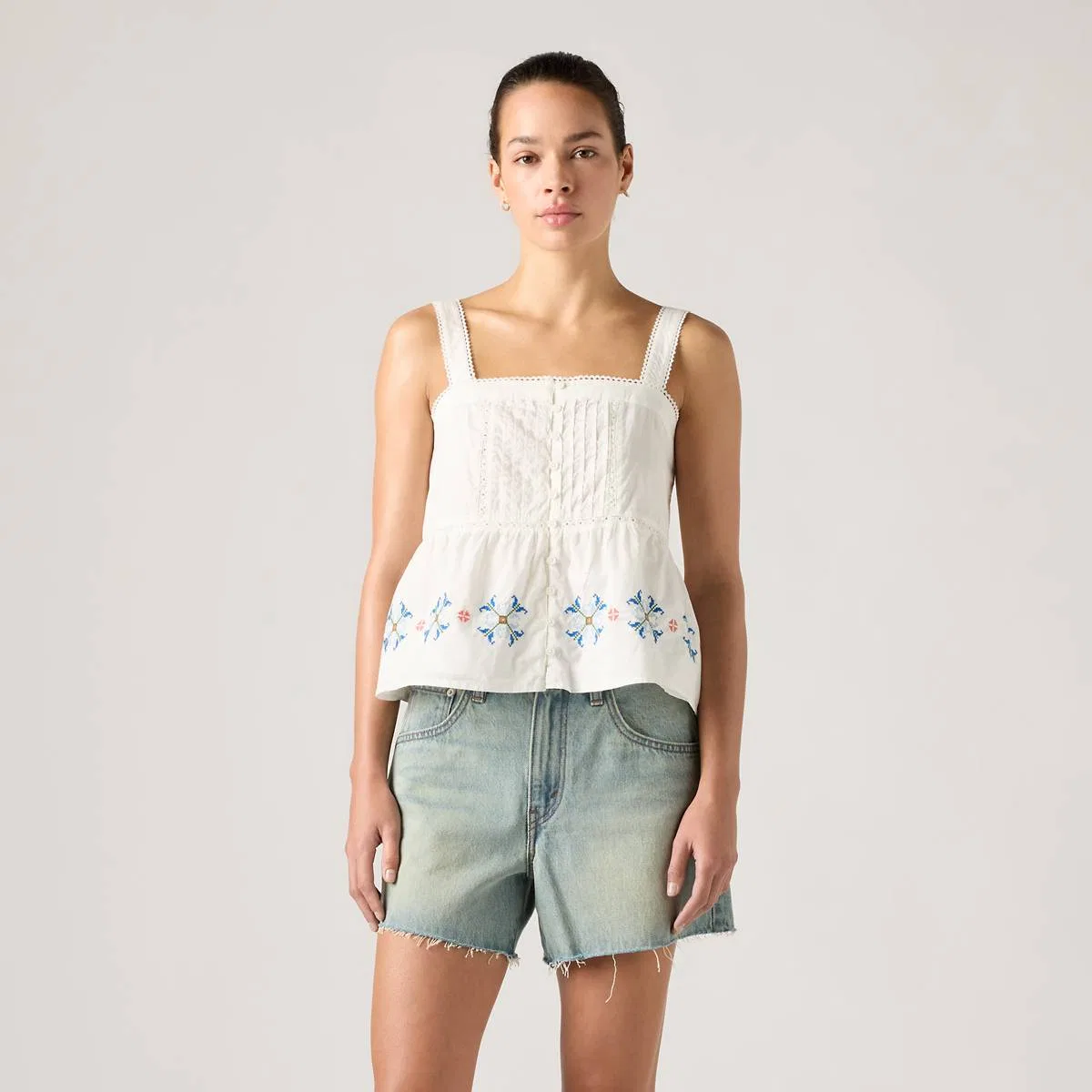 Блузка Mimi Levi's, Cloud Dancer Smaller - Multi-Color — фото 3