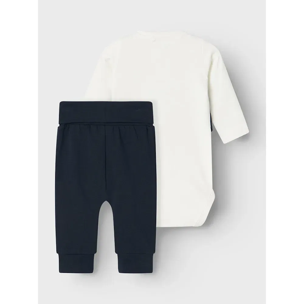Брюки Name It Set Adam Long Sleeve Body, синий — фото 2