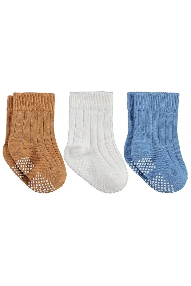 Детский набор носков для мальчиков с антискользящим покрытием Double Print Anti-Slip Civil Baby, Standard