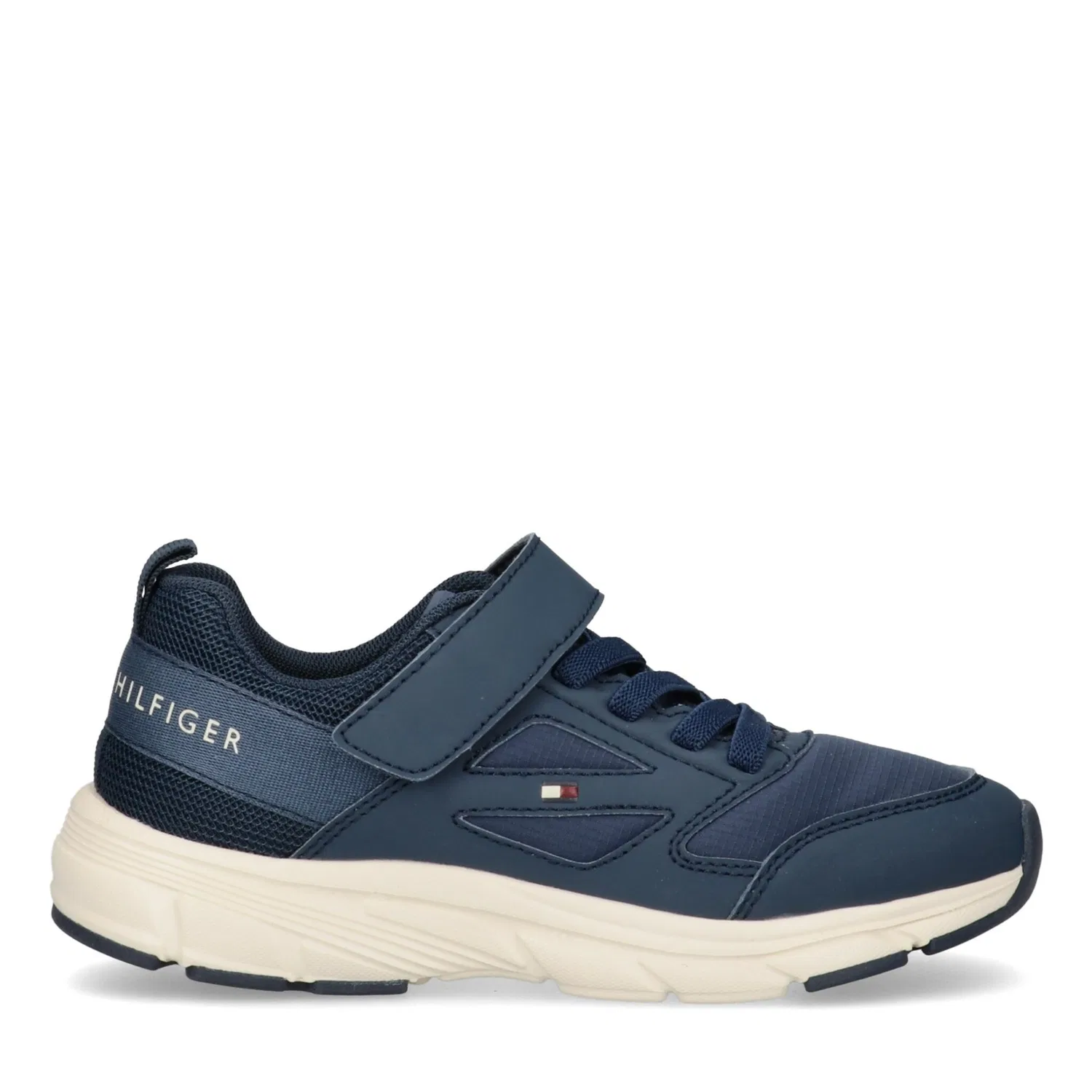 Детские текстильные кроссовки с липучкой Tommy Hilfiger, Blue — фото 3