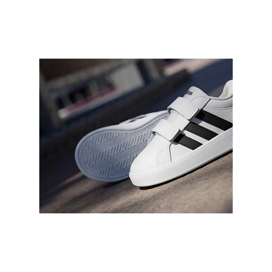 Детские повседневные кроссовки с моделью Grand Court 3.0 Cf adidas, Белый — фото 2