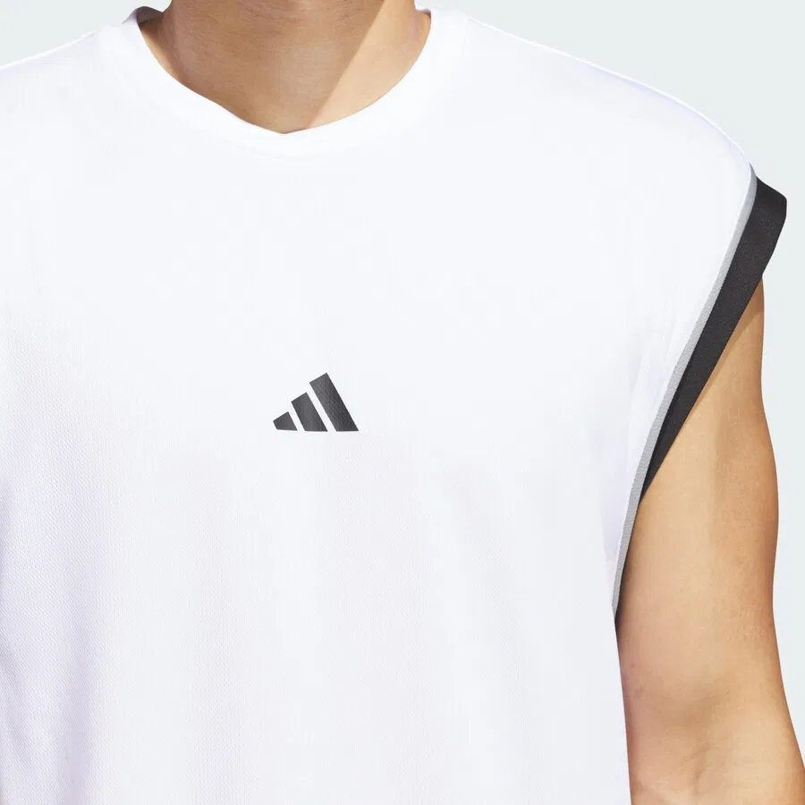 Спортивная футболка ADIDAS PERFORMANCE Performance Shirt 'All-World' белого цвета — фото 4