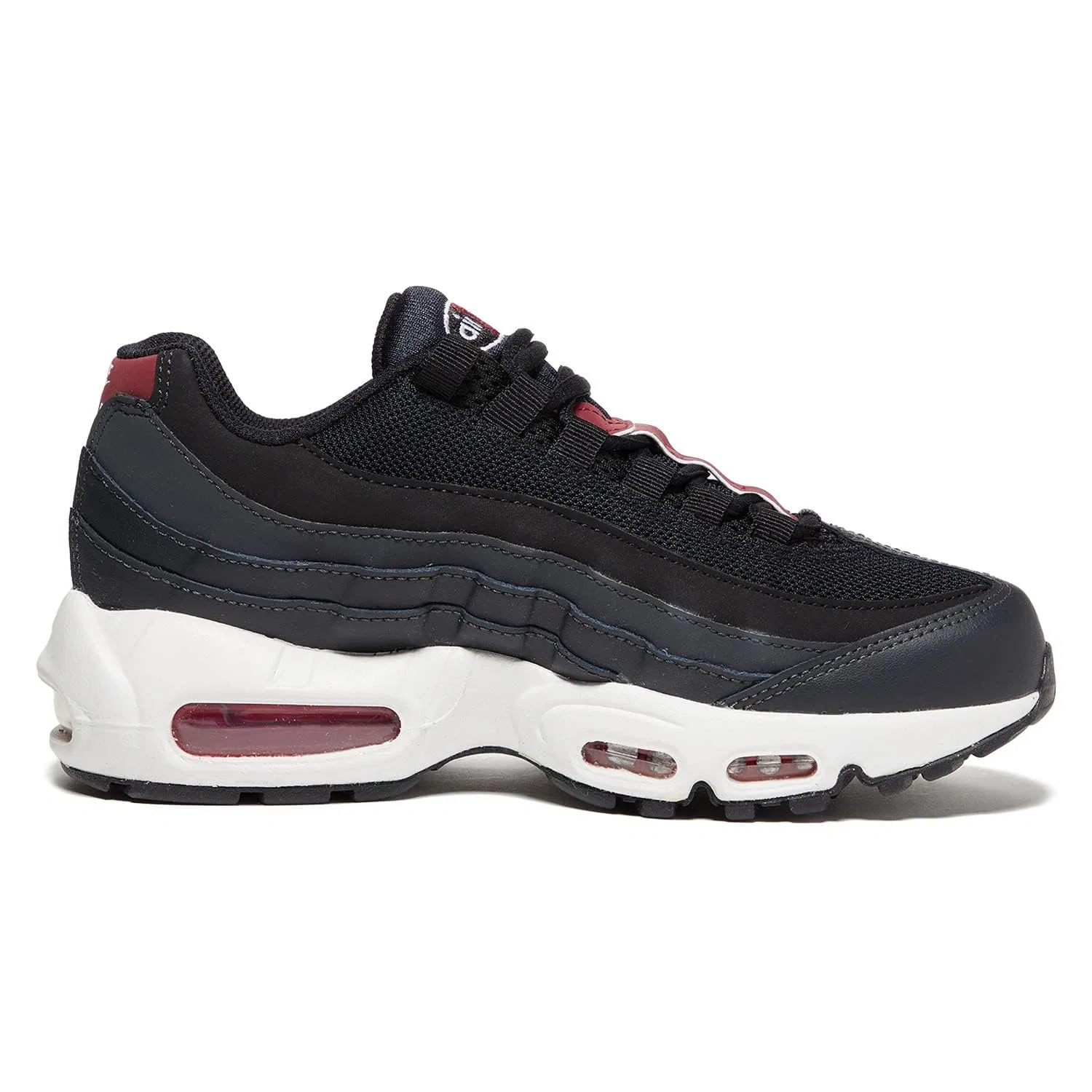 Детские кроссовки для мальчиков Nike Air Max 95 Se GS, Anthracite Black Red Team White Summit — фото 2