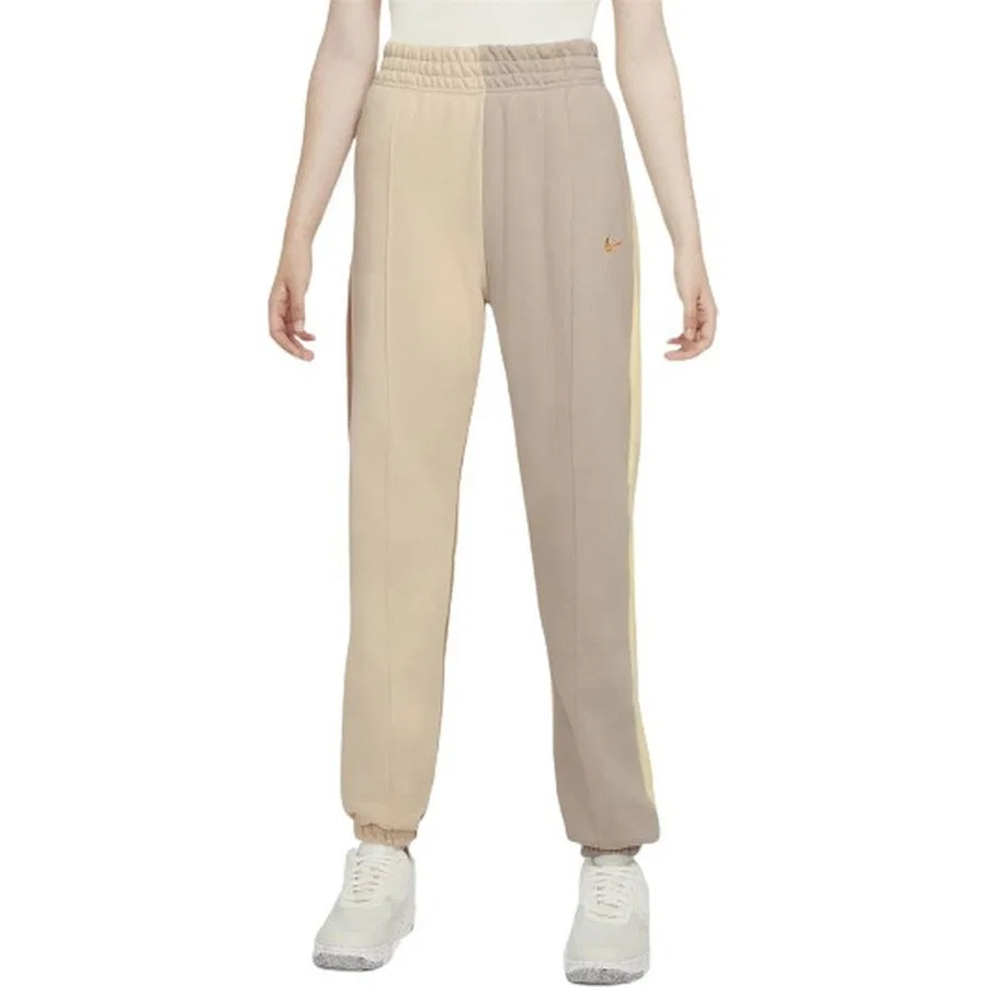 Женские спортивные штаны с цветовыми блоками Nike Sportswear Essential Color Block, Бежевый