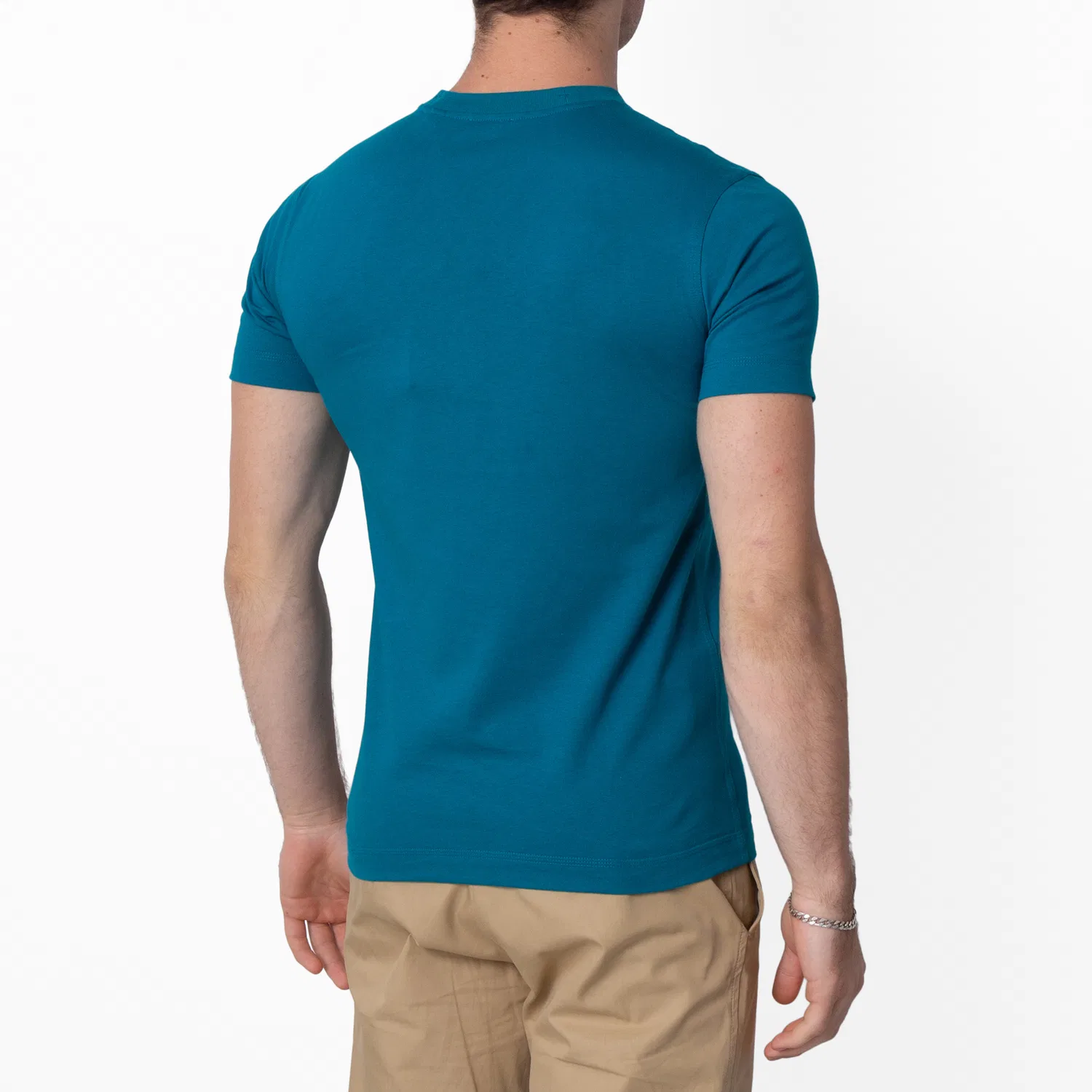 Футболка из хлопкового джерси с принтом Duck Print Cotton Jersey T-Shirt Burberry, Kingfisher — фото 4
