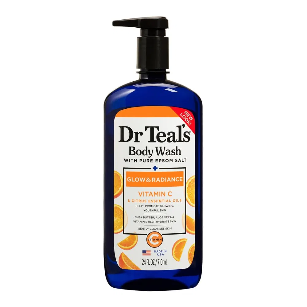 Гель для душа Dr. Teal's Glow & Radiance с солью Эпсома, 710 мл Dr Teal'S