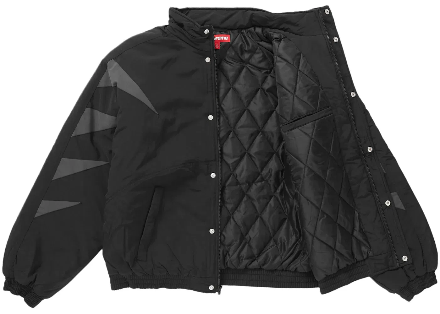 Мужская куртка-пуховик с принтом Wildcat Sideline Puffer Jacket Supreme, Black — фото 3