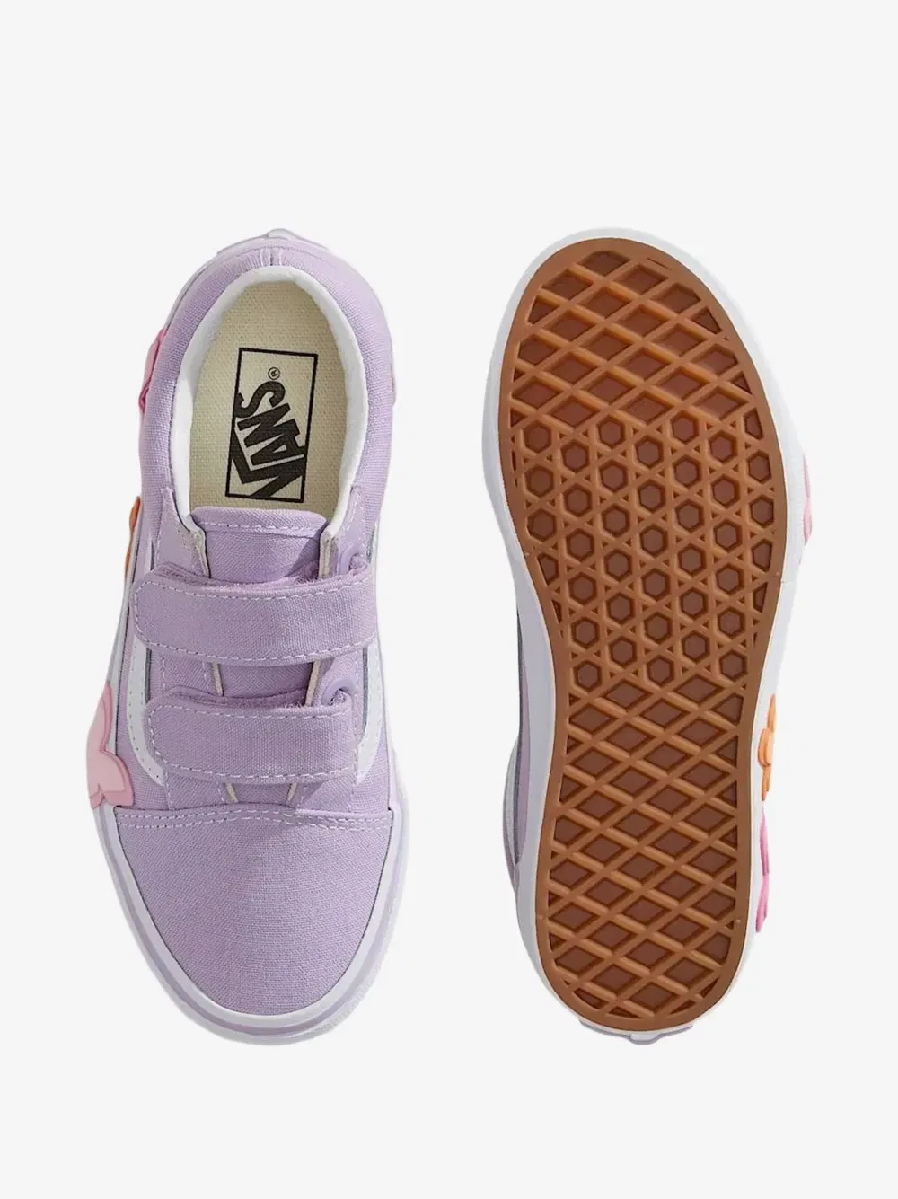 Кроссовки Old Skool V с аппликацией Vans Kids, фиолетовый — фото 3