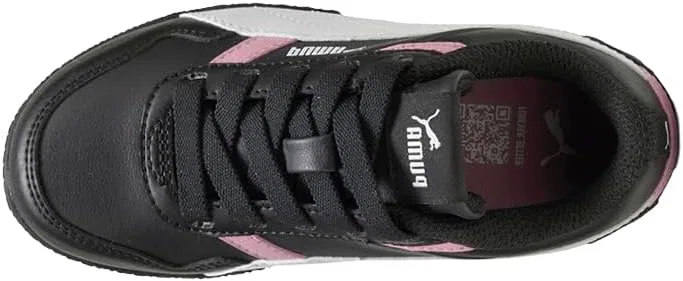 Детские кеды для девочек Bella Donna PUMA, Black-White-Poised Pink — фото 4
