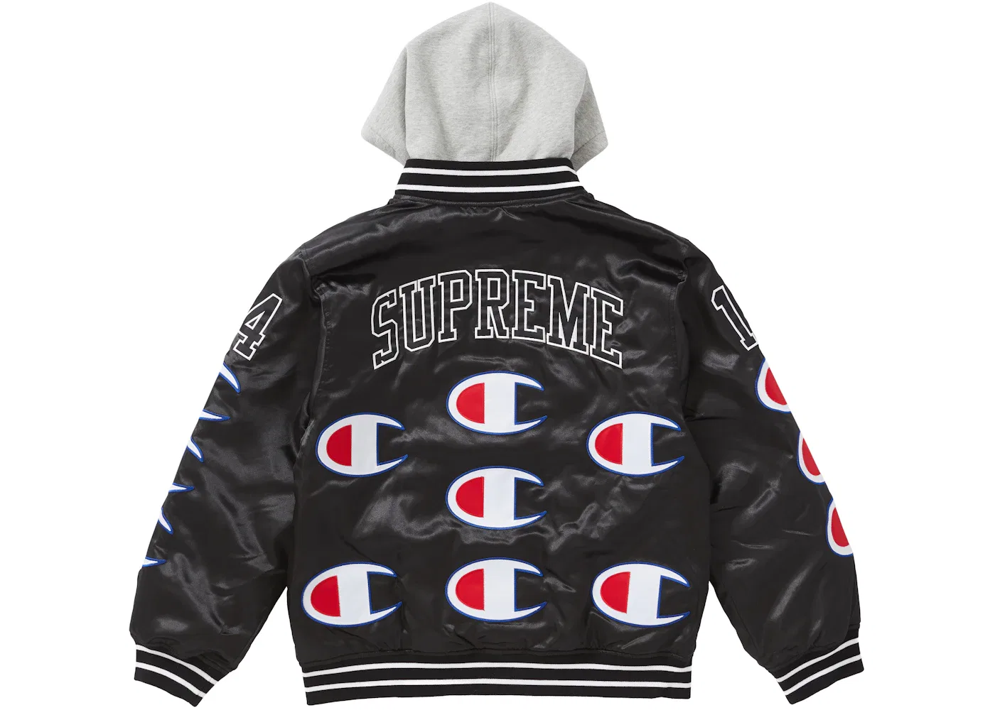 Мужская куртка-бомбер с принтом Champion Supreme, Black — фото 2