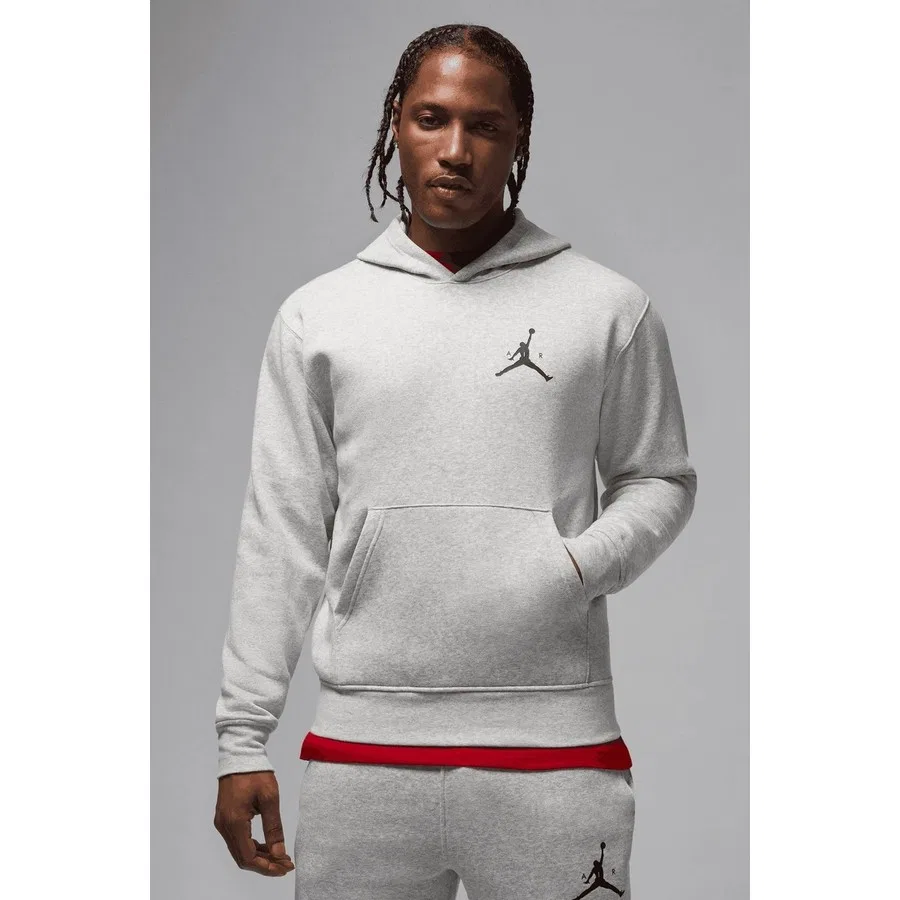 Свитшот мужской с капюшоном Jumpman Fleece Pullover Nike, Серый