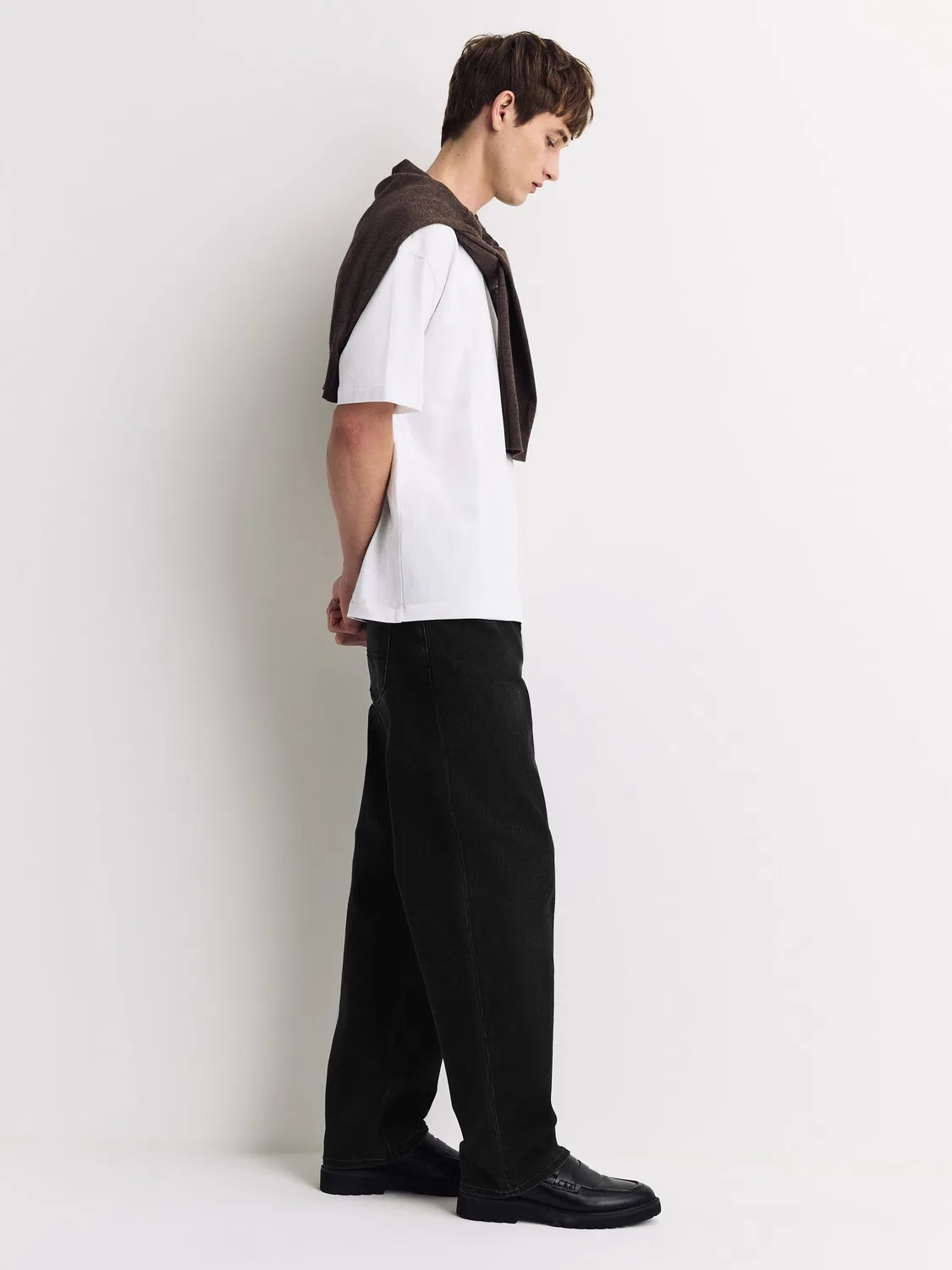 Джинсы свободной посадки Relaxed Fit Next, черный — фото 3