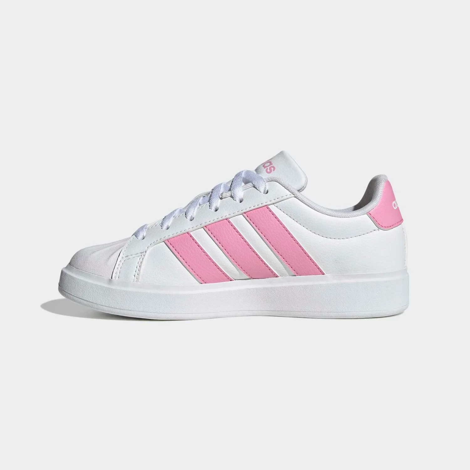 Детские кроссовки с мыском из резины Adidas Sportswear, Cloud White/St Tropic Bloom/Ftwr White — фото 3