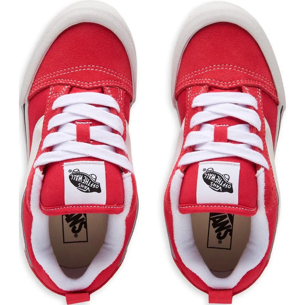 Детские скейтерские кроссовки Knu Skool Vans, Red — фото 4