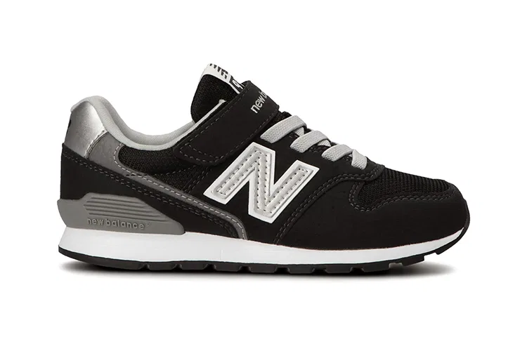 Детские кроссовки с липучкой 996 v3 New Balance, Black Silver — фото 3