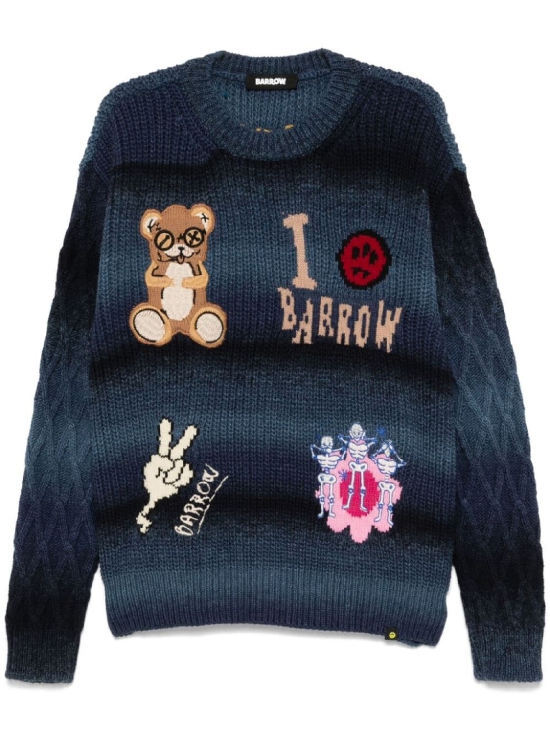 

Свитер с нашивкой BARROW, синий