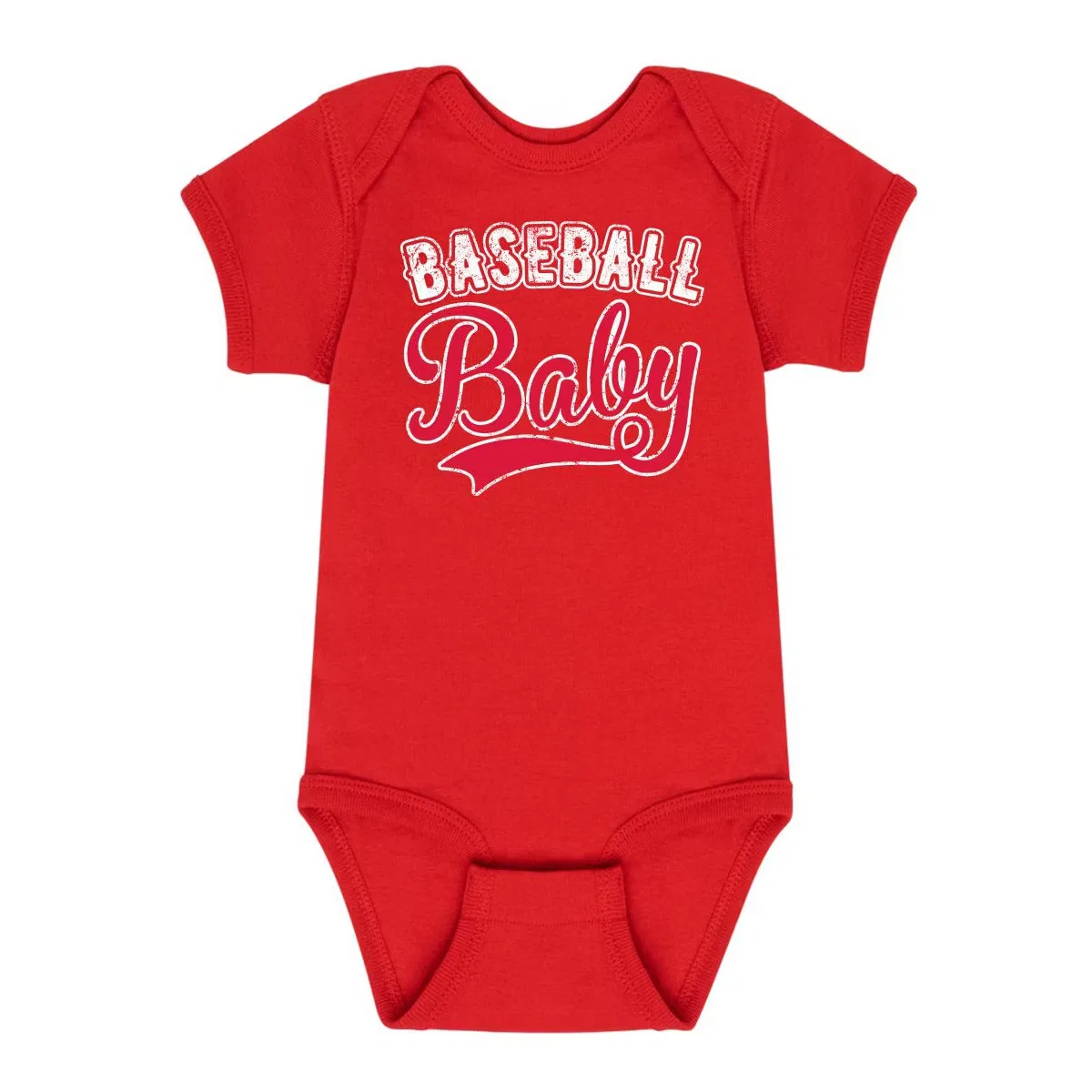 Боди-комбинезон с принтом Baseball Baby Instant Message, Red