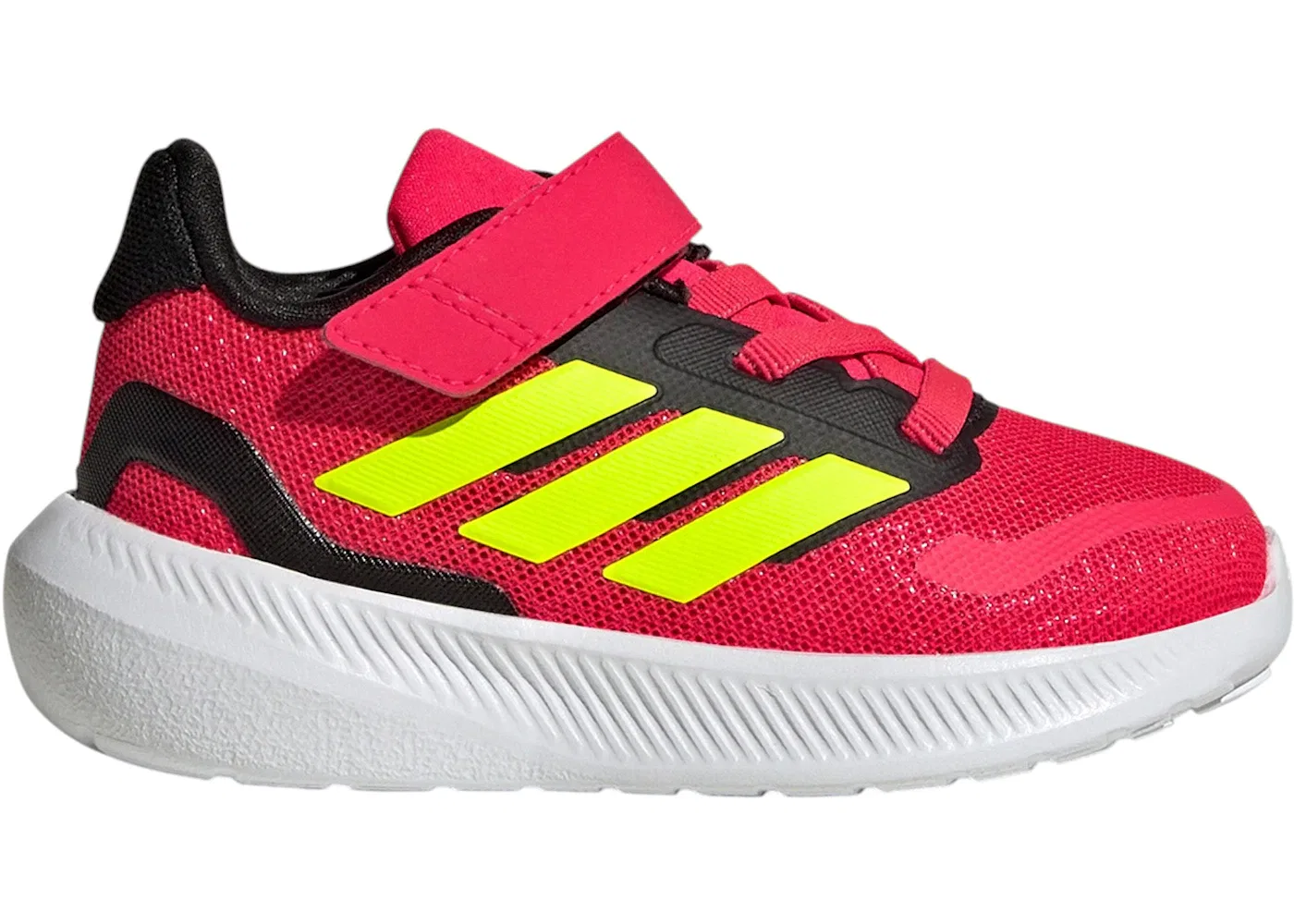 Детские кроссовки для мальчиков с амортизацией Adidas Runfalcon 5, Lucid Red/Lucid Lemon/Core Black