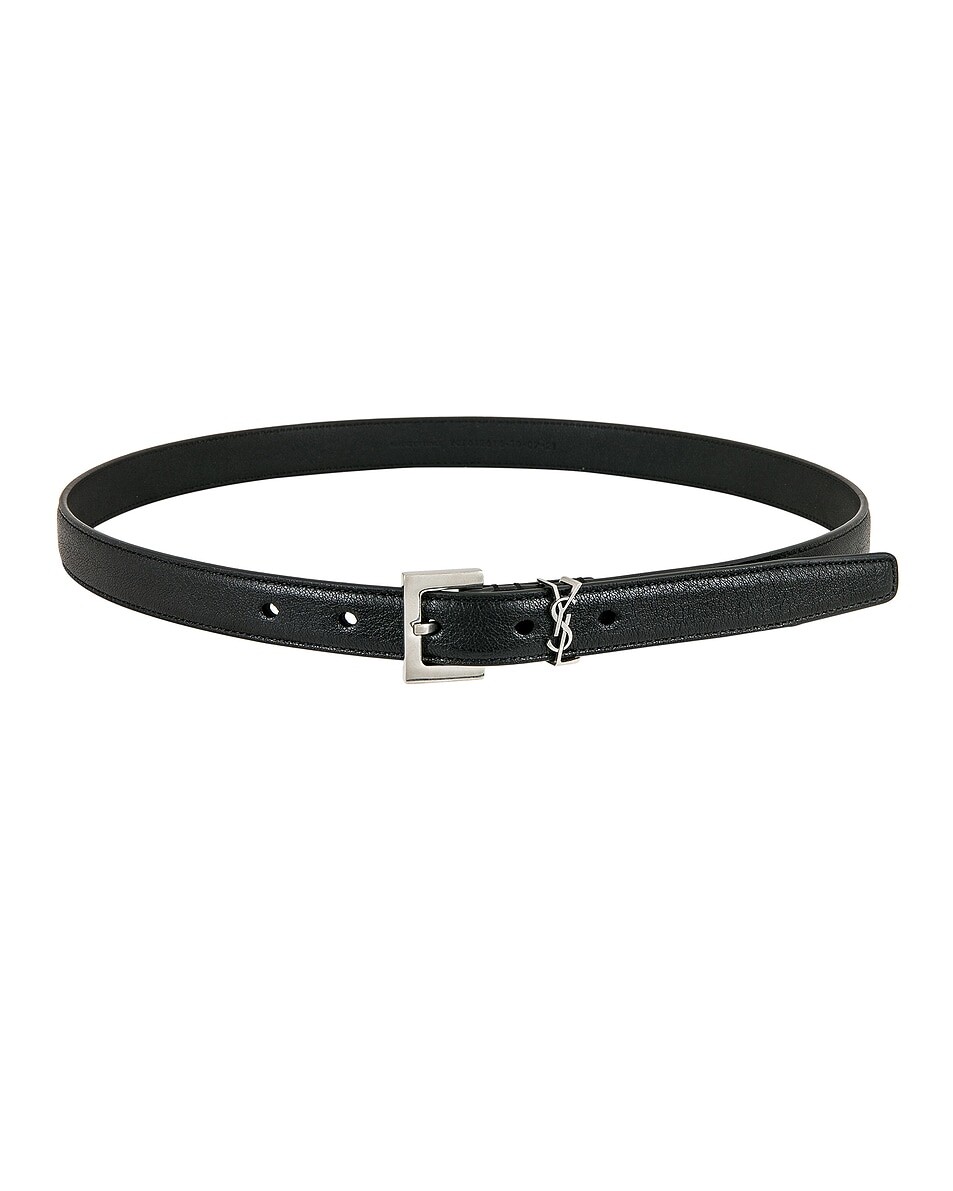

Ремень с монограммой Saint Laurent, цвет Noir