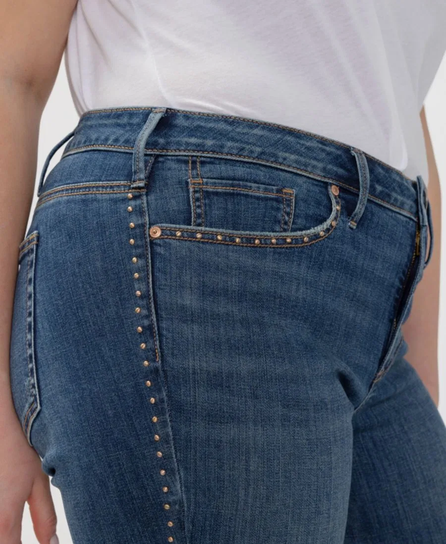 Джинсы-клеш с завышенной талией Suki Mid-Rise Curvy Bootcut Silver Jeans Co., Serephina — фото 4