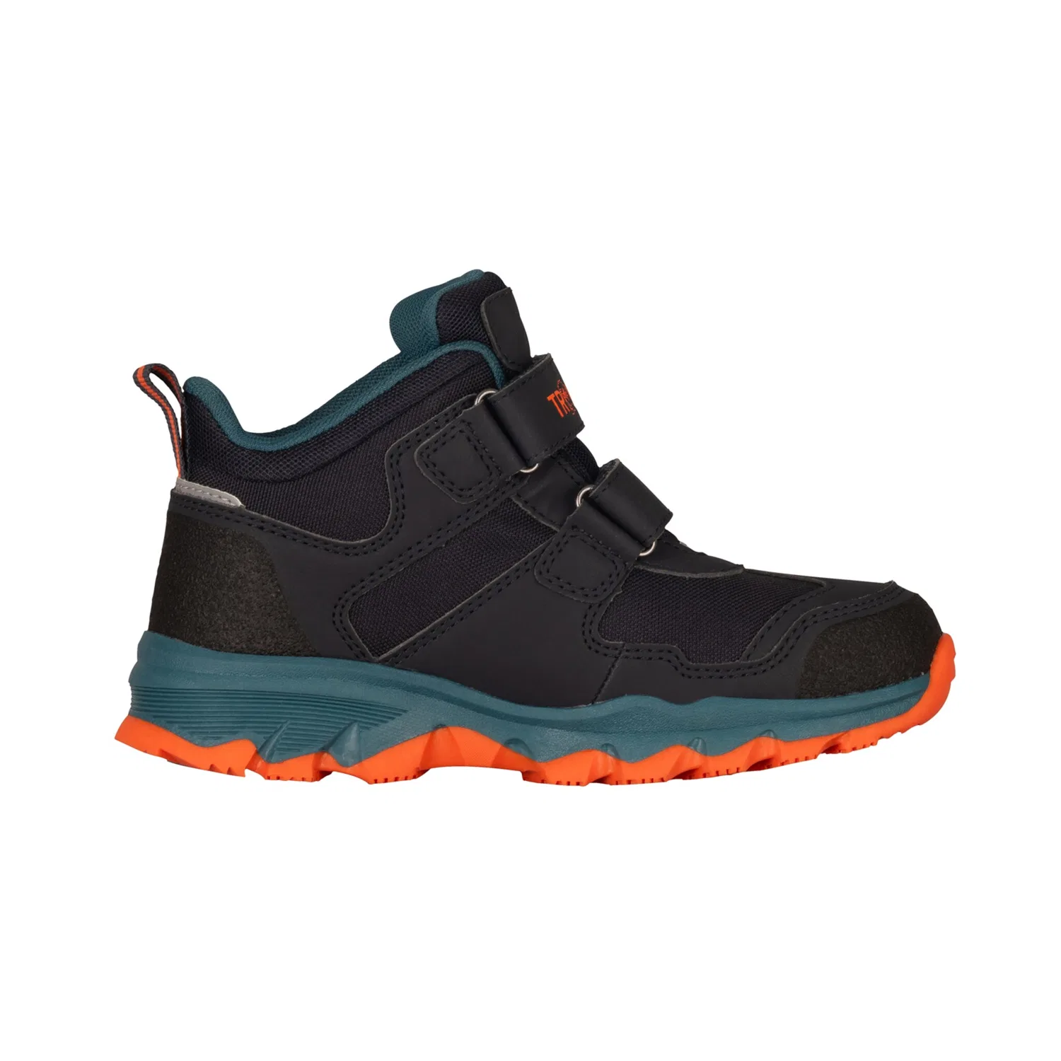 Детские зимние ботинки водонепроницаемые KIDS KJERAG HIKER TROLLKIDS, Black/Stormy Blue/Flame Orange — фото 3