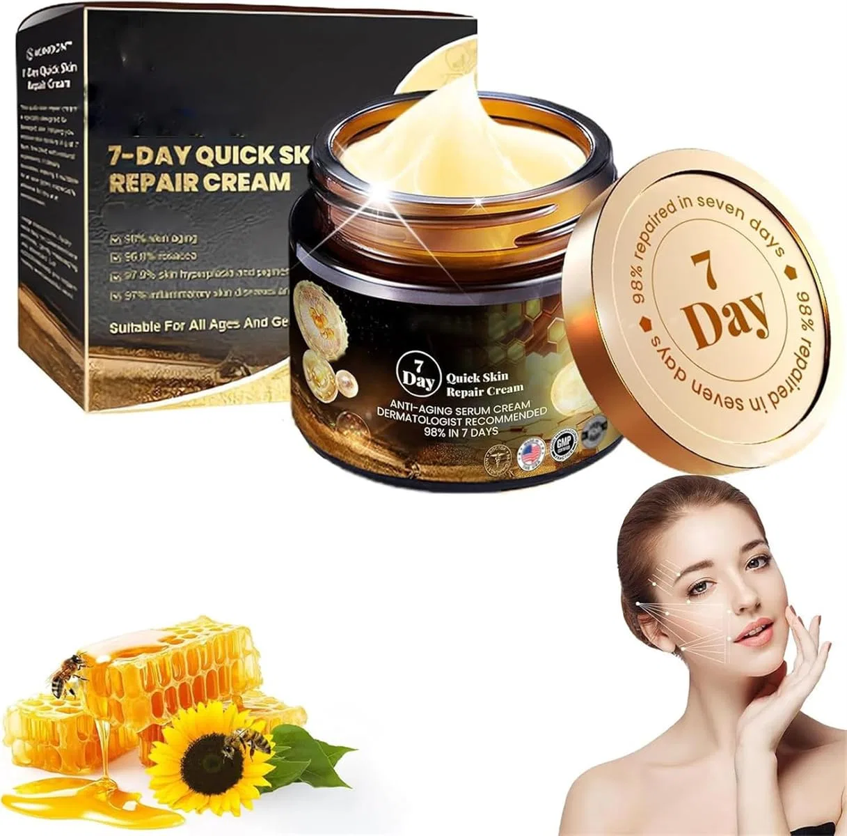 Крем для лица восстанавливающий Rietoiu 7 Day Quick Skin Repair Cream, 50 г