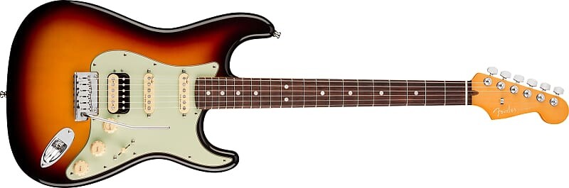 

Fender American Ultra Stratocaster HSS, накладка на гриф из палисандра, Ultraburst - US22077368