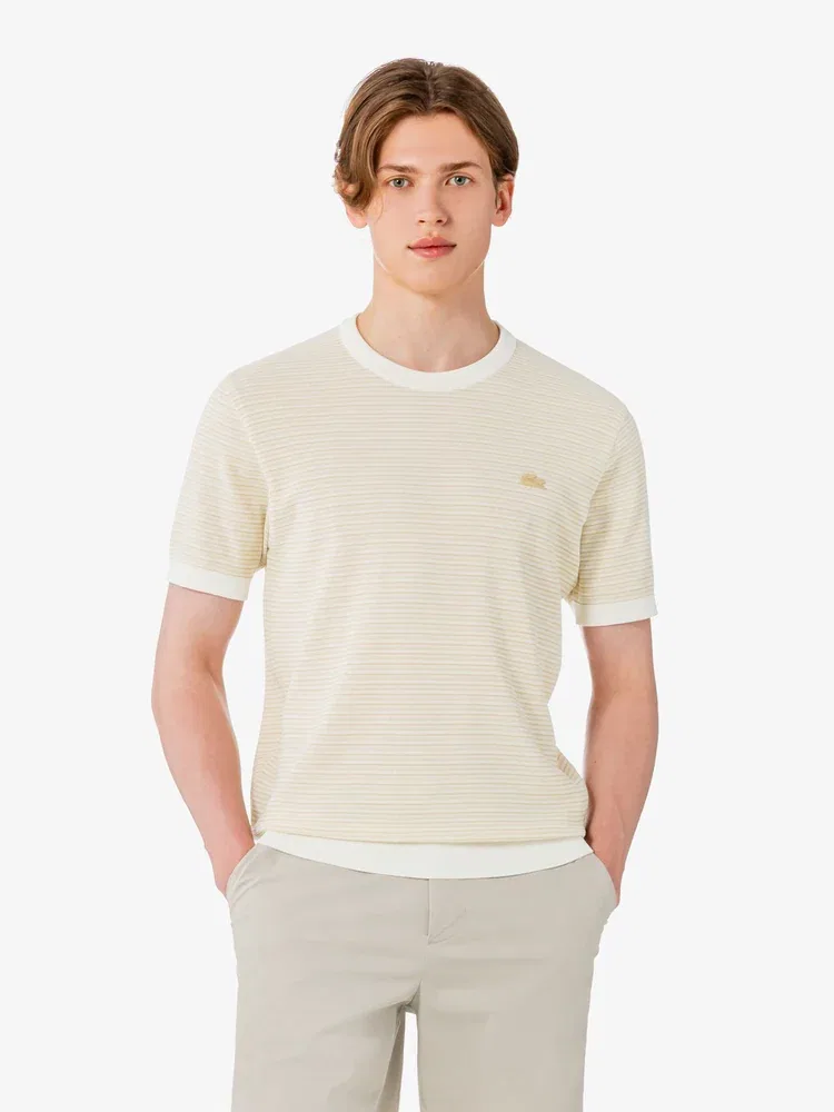 Свитер с мульти-полоской LACOSTE, Beige