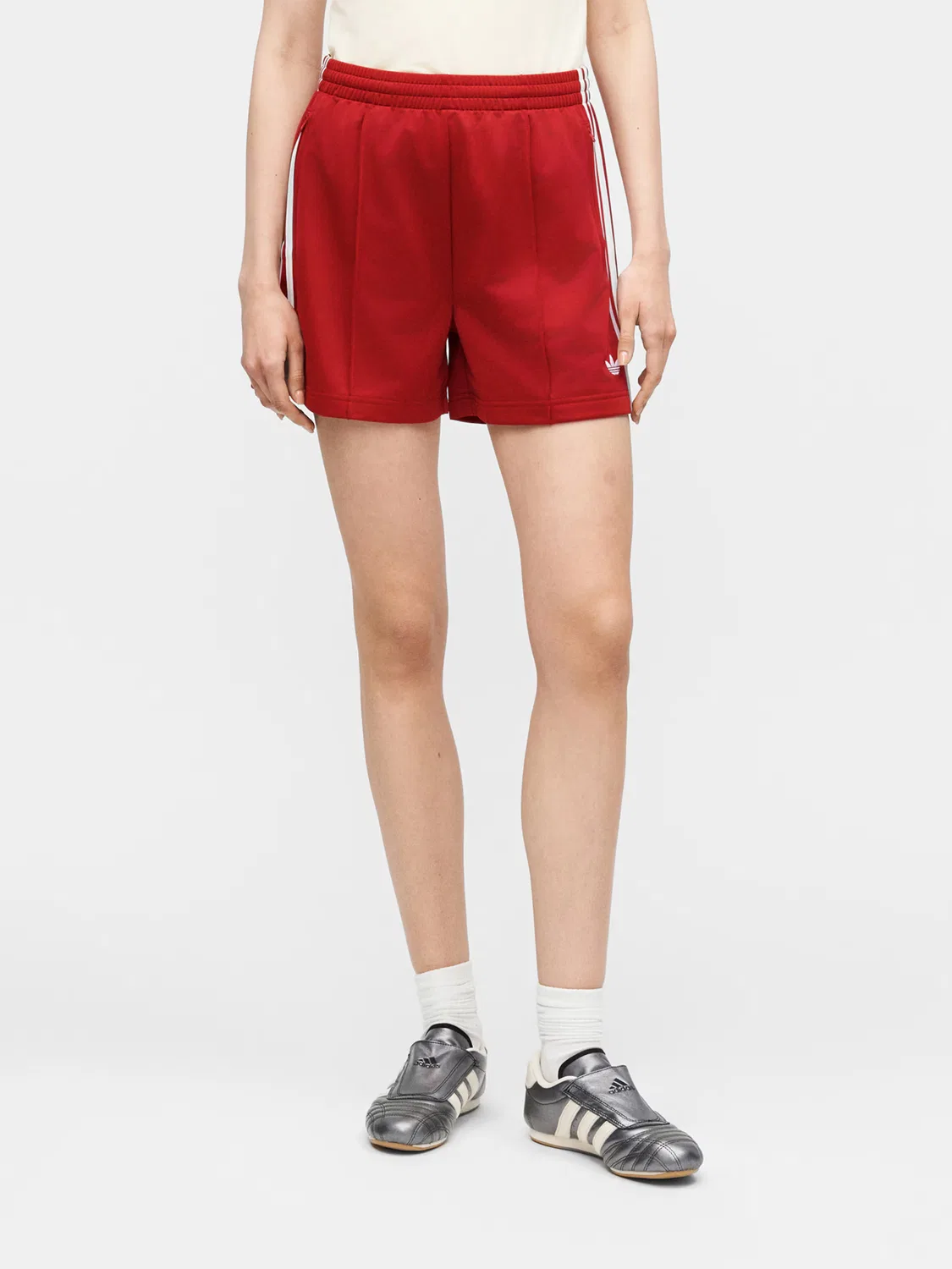Шорты Adidas Originals свободного кроя Firebird Classic цвета ржаво-красный — фото 2