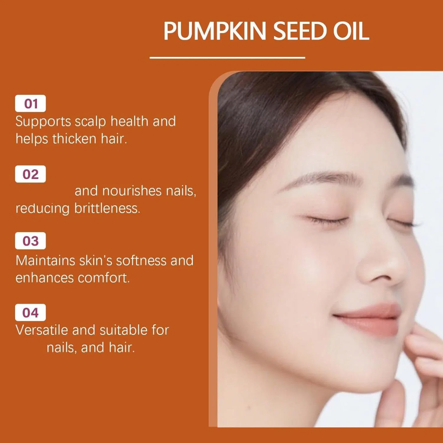 Масло для волос и кожи, Pumpkin Seed Oil, 2 шт, 60 мл Generisch — фото 3