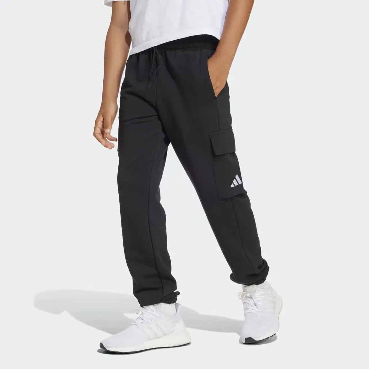 Детские штаны для мальчиков с cargo-карманами adidas, Negro