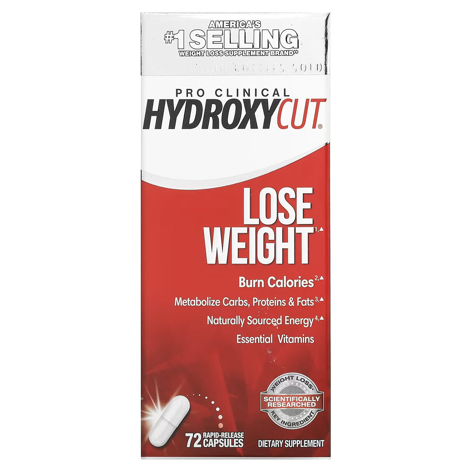 Hydroxycut, Pro Clinical Hydroxycut, для похудения, 72 капсулы с быстрым высвобождением - фото