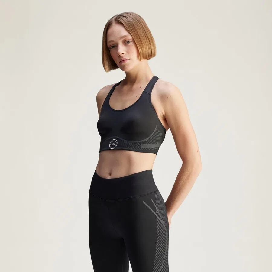 Бюстгальтер для спорта без рукавов Truepace High Support adidas, Черный
