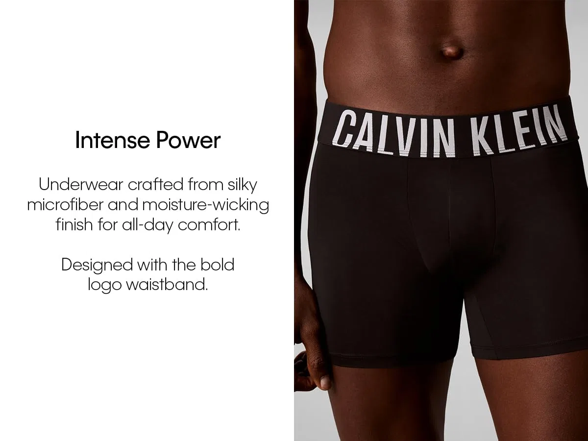 Мужские боксеры из 3 штук Calvin Klein, Aqua Bar, Black, Blue Brisk — фото 4