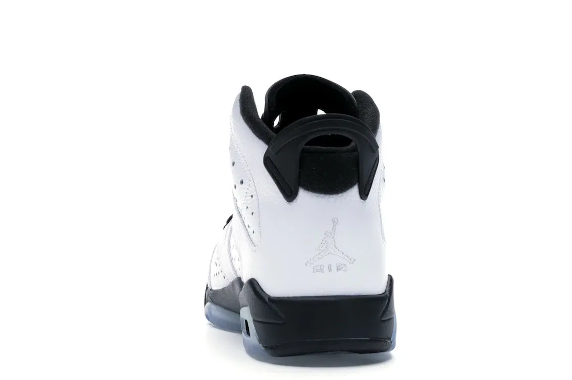 Детские кроссовки Lifestyle на шнуровке Jordan 6 Retro Jordan, White/White-Hyper Jade-Black — фото 4