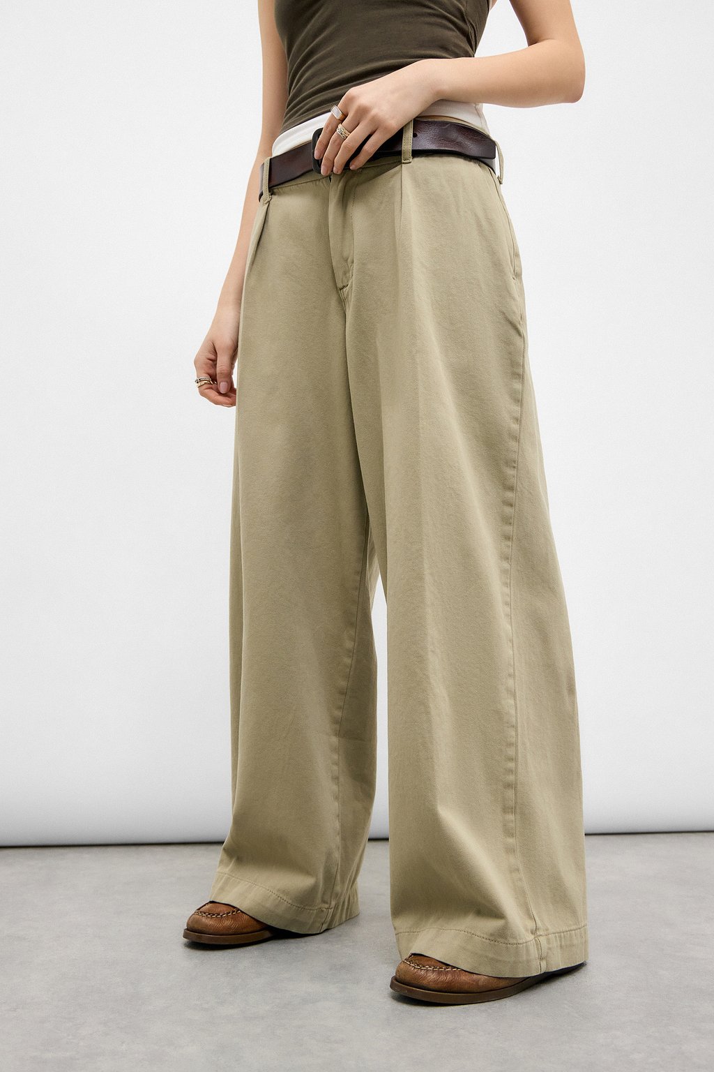 

Брюки REY WIDE LEG BDG Urban Outfitters, цвет Stone