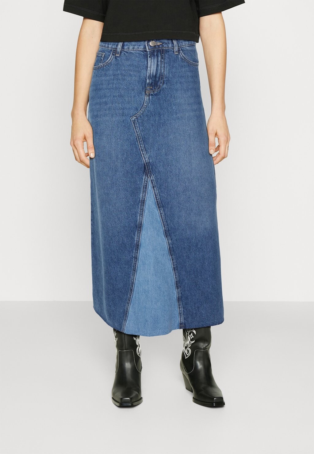 

Джинсовая юбка ONLMOCHI LONG SKIRT ONLY, синий деним