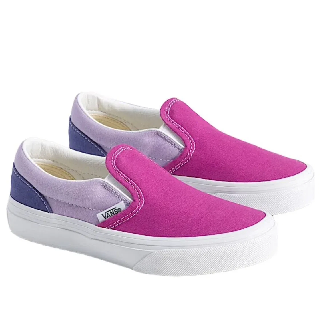 Слипоны Vans Classic Slip-On V 'Pink Purple' VN000EECBMB, розовый — фото 2