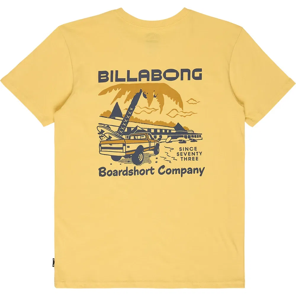 Футболка с коротким рукавом Tailgating Billabong, желтый — фото 2