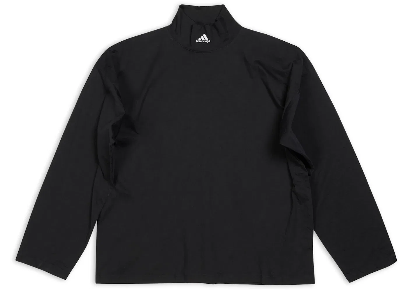 Унисекс футболка с высоким воротом T-Shirt Balenciaga, Black