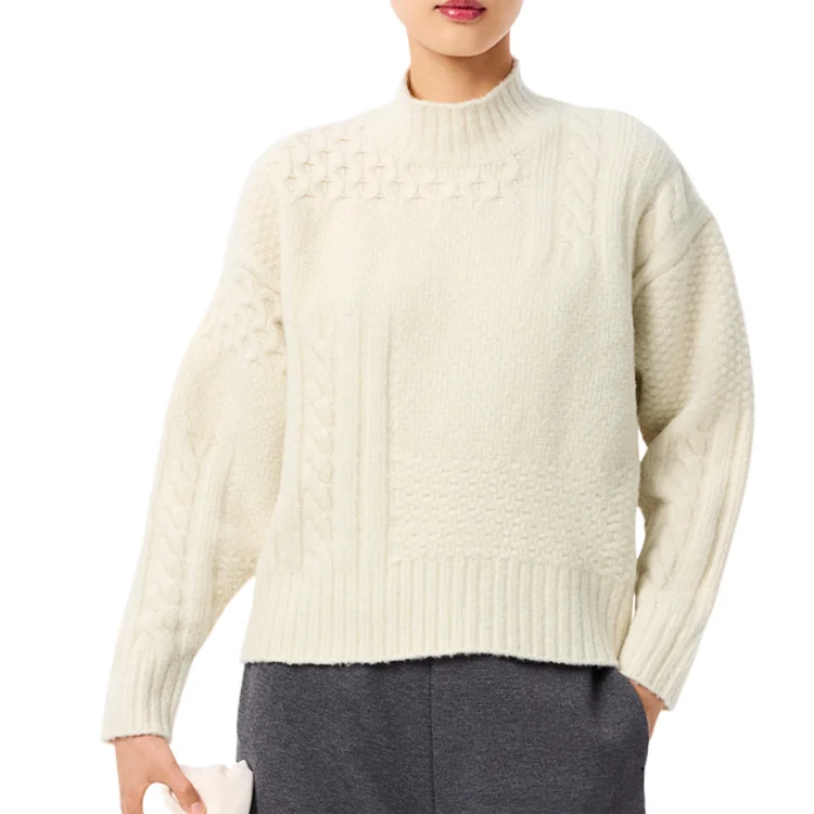 Свитер LACOSTE XFJ/Cream White с высоким воротником