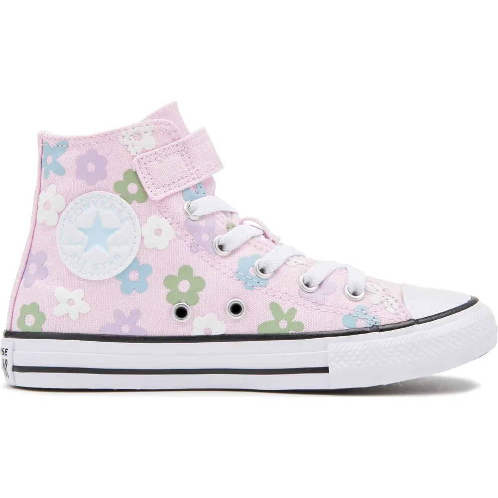 Детские высокие кроссовки Chuck Taylor All Star 1V Converse, Pink/Floral — фото 2