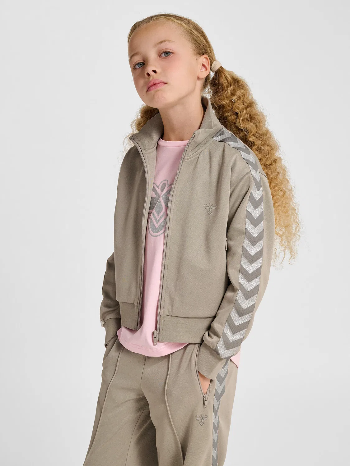 Детская куртка с длинным рукавом Reißverschluss Jacke Hmljr Reg Madchen Hummel, Grau