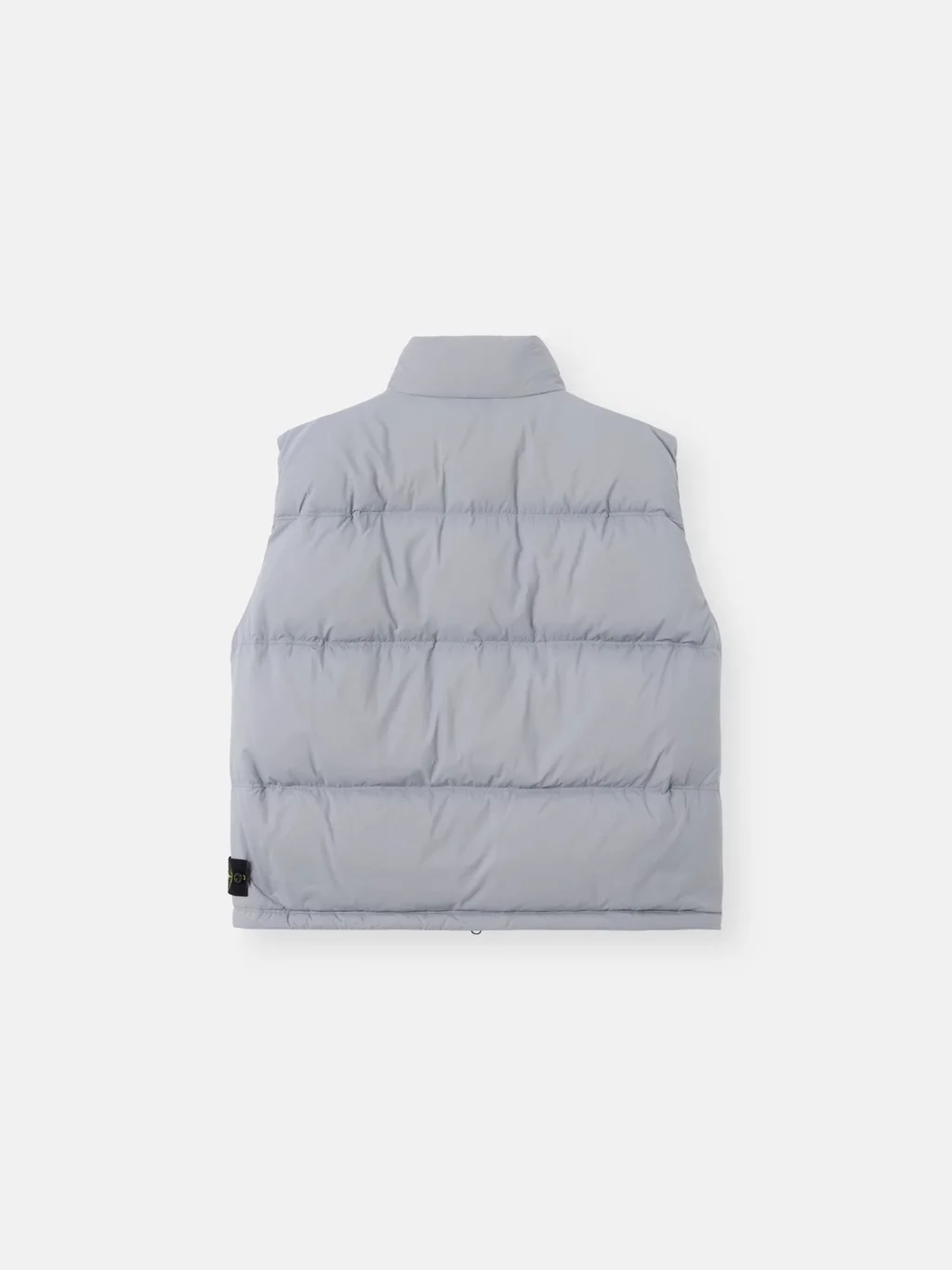 Мужской пуховой жилет Stone Island Lightweight With Zip Pockets, пепельно-серый — фото 4